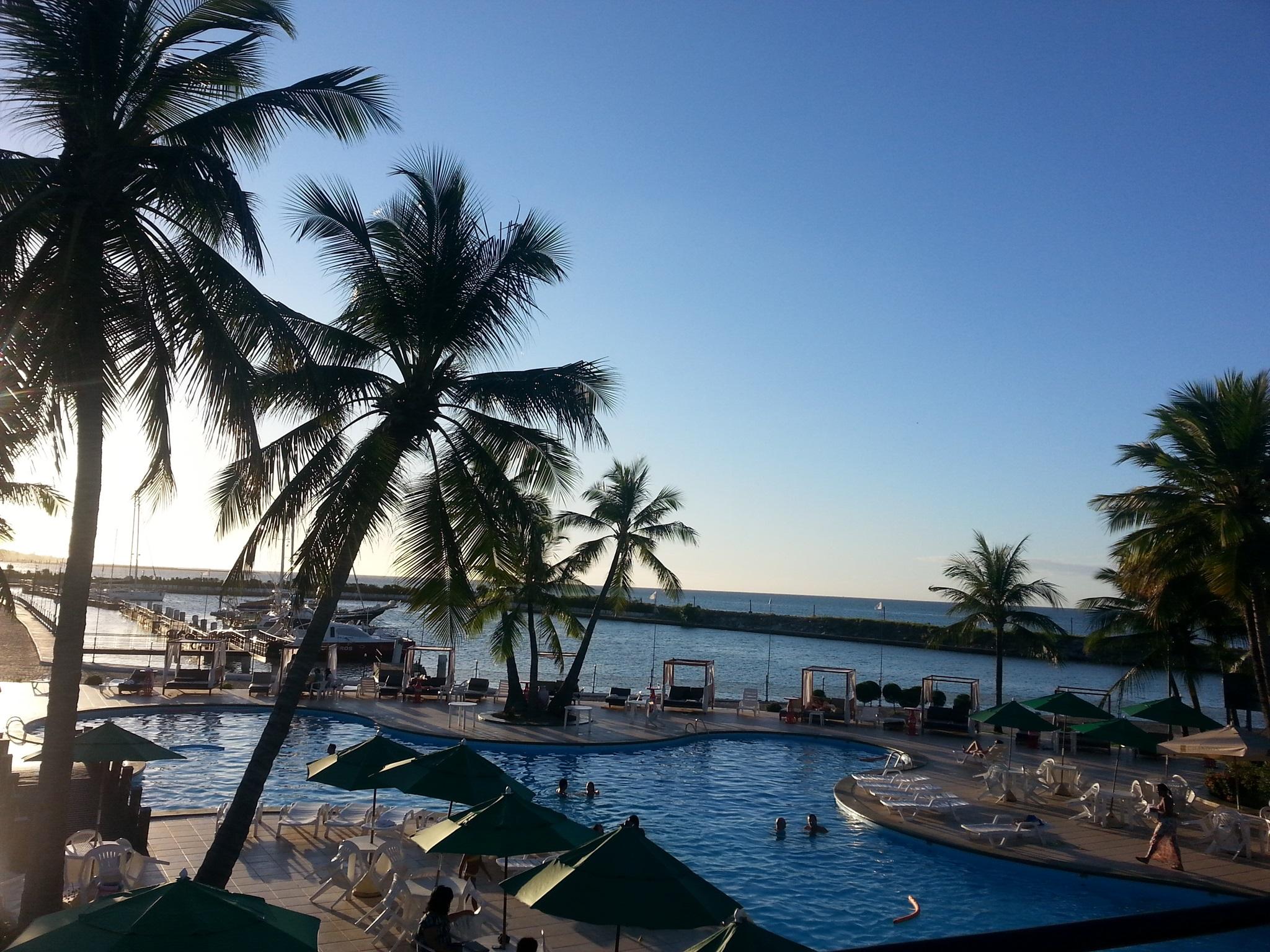 Marina Park Hotel ฟอร์ตาเลซา ภายนอก รูปภาพ View of the beach from the hotel